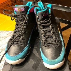 Jordan 9s, multi colors Size 7y